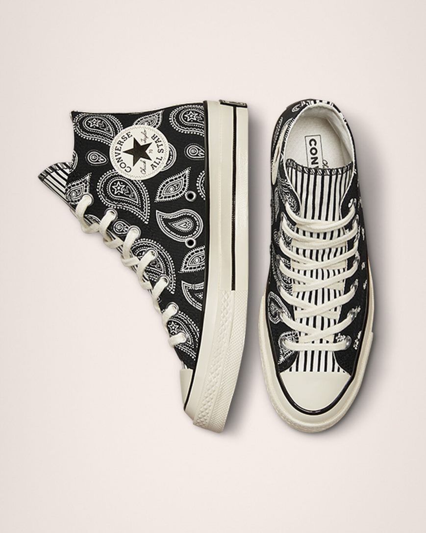 Tenisky Vysoke Converse Chuck 70 Paisley Damske Čierne | SK ZE11CR4